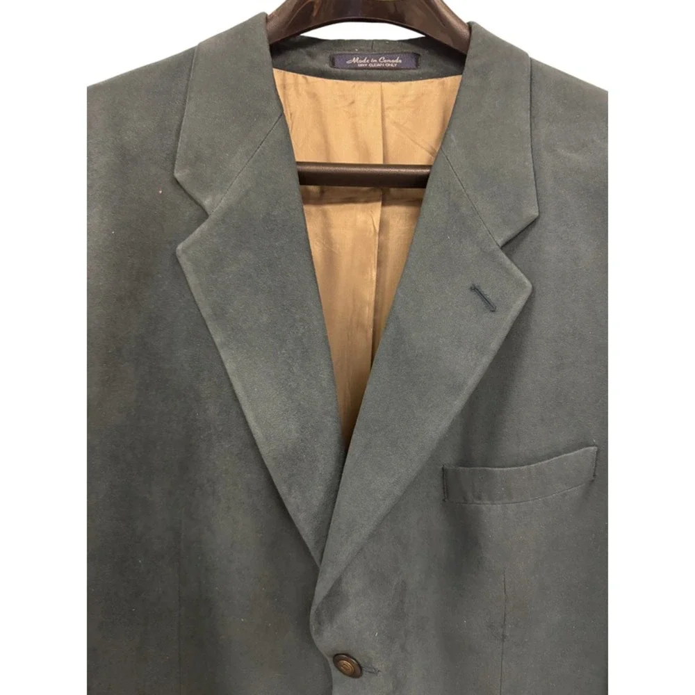 Vintage Brandini‎ Men's Sport Coat Microfiber Suede Blazer